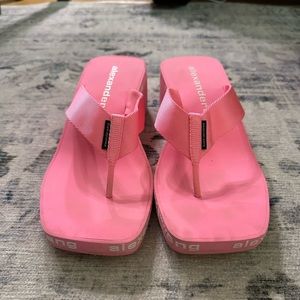 Alexander Wang platform flip flops